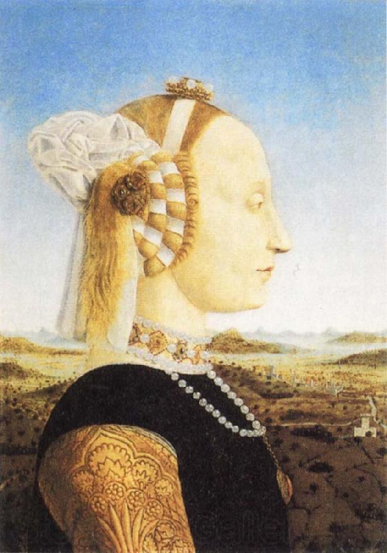 Piero della Francesca Ferderigo da Montefeltro's Wife Battista Sforza Spain oil painting art